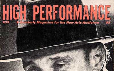 High Performance #33 Vol. IX, No. 1, 1986