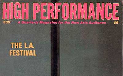 High Performance #39 Vol. X, No. 3, 1987